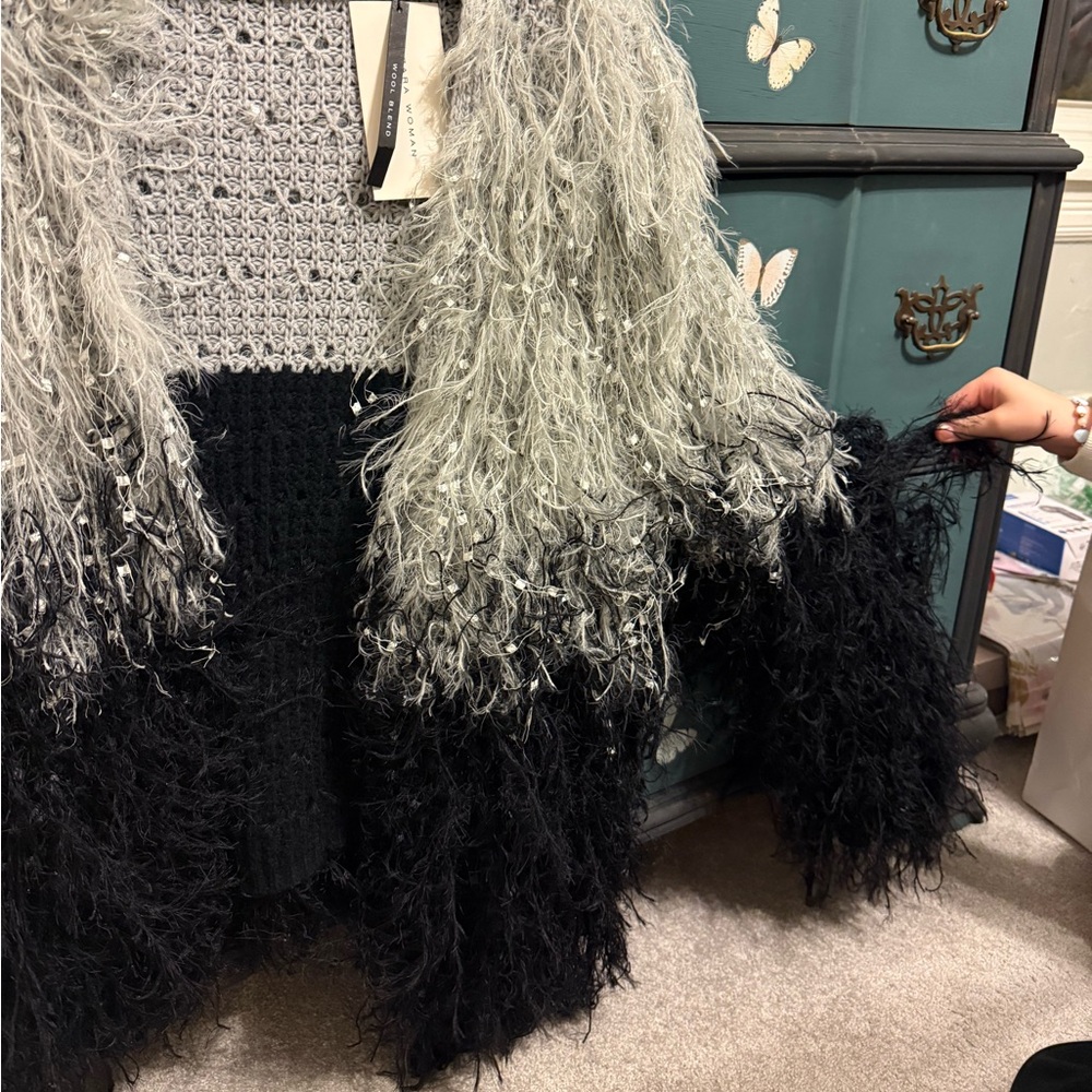 Knit Gray Jacket - image 4